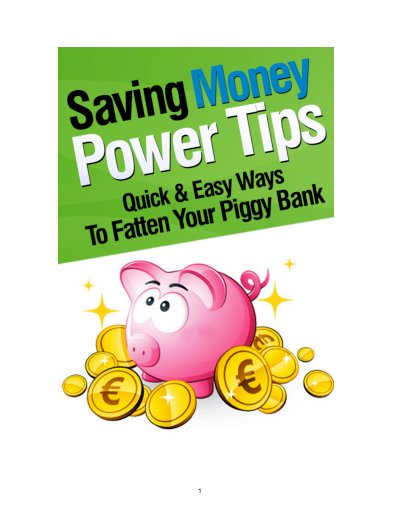 Saving Money Power Tips